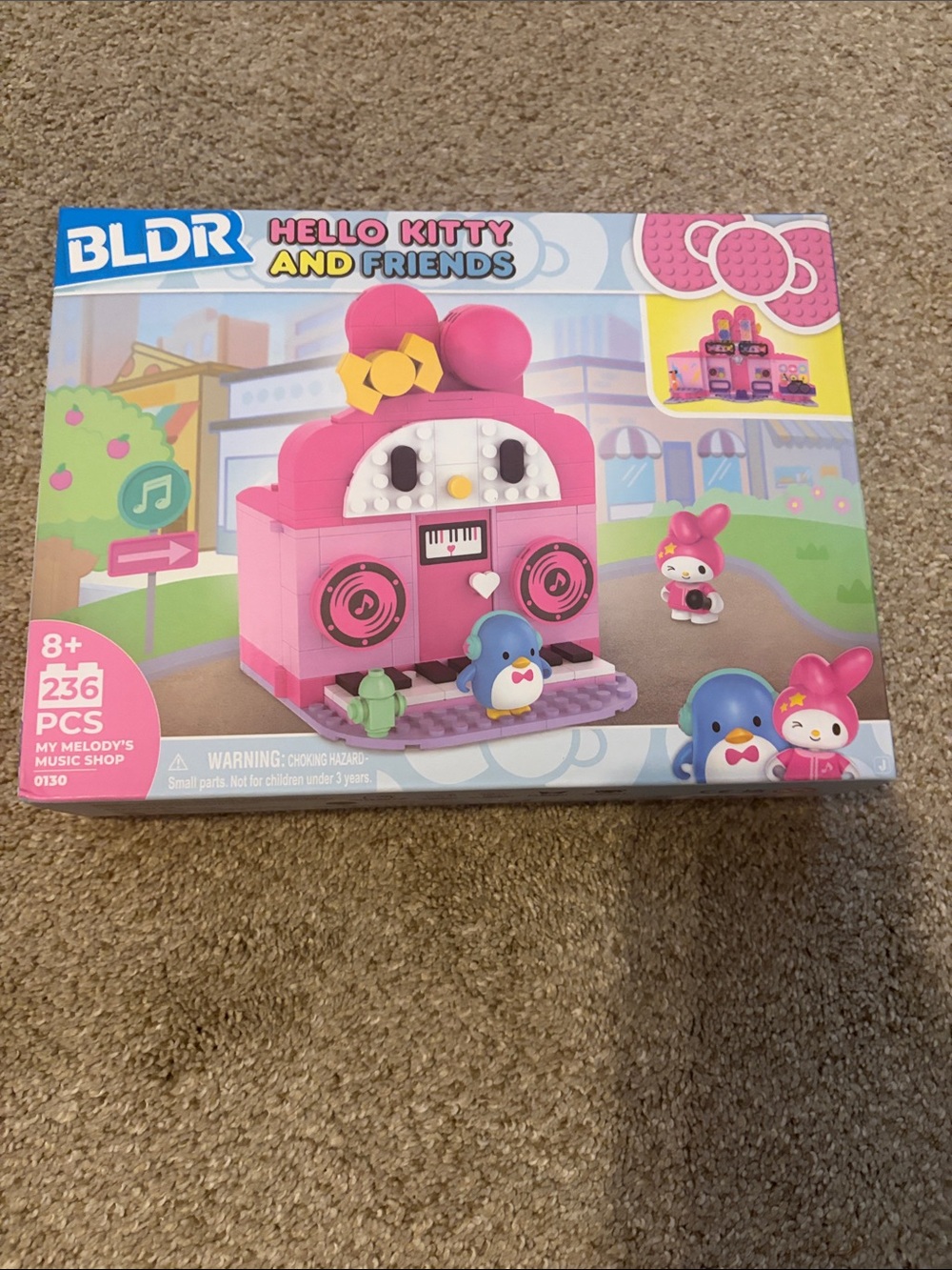 Hello Kitty and Friends My Melody Pink Music Shop Building Set